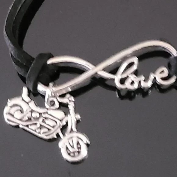 Black Motorcycle lovers bracelet-Rare unisex bracelet - Picture 3 of 3